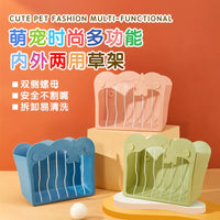 Jiexitu Rabbit Water Bottle Feeder with Hay Rack and Food Bowl Combo Set