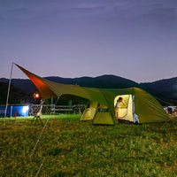 Hona Outdoor Camping Tent 4-6 Person Double Layer Rainproof Windproof Tunnel Tent