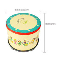 Orff Percussion Drum Set for Kids and Babies - Hand Drum, Snare Drum, Lollipop Drum with Maracas