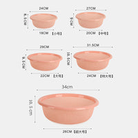 Multifunctional Plastic Drain Basket for Kitchen Sink, Fruit and Vegetable Washing Bowl, Rice Strainer