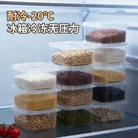 Food Grade Cereal Spice Storage Box Refrigerator Sealed Container Square Household