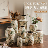 New Chinese Style Vintage Blue and White Porcelain Ceramic Vase for Hydroponic Floral Arrangements