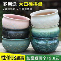 Ceramic Succulent Planter Pot with Wide Mouth for Indoor and Outdoor Plants