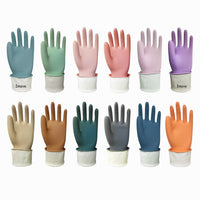 Reusable Latex Dishwashing Gloves for Kitchen and Household Cleaning, Food-Safe, Non-Slip, Durable Rubber Gloves