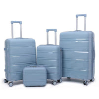 Lightweight PP Hardshell Luggage with Spinner Wheels and Explosion-Proof Zipper