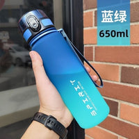 Sports Water Bottle for Students, Large Capacity Portable Fitness Plastic Cup