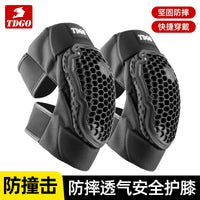 Motorcycle Riding Protective Gear Set - Knee and Elbow Pads for All Seasons, Anti-Fall & Anti-Collision