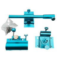 Fishing Box Aluminum-Magnesium Alloy Detachable Rod Holder, Keepnet Holder, and Bait Tray Holder Set