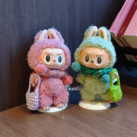Knitted Mini Scarf for Plush Dolls and Figurines, Christmas Neck Warmer Accessory