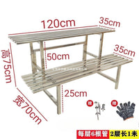 Stainless Steel Multi-Tier Plant Stand for Indoor Outdoor Balcony Garden