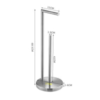 Freestanding Toilet Paper Holder with Storage for Bathroom and Kitchen