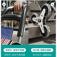 Foldable Shopping Cart with Wheels, Portable Grocery Utility Cart for Seniors, Stair Climbing Hand Truck