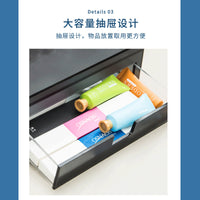 Hotel Bathroom Amenity Organizer Tray for Toiletries, Toothbrushes, Remote Controls, and Tissues