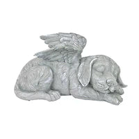 Angel Pet Garden Statue Resin Craft Ornament for Outdoor Decor