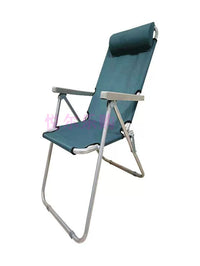 Portable Folding Recliner Chair with Backrest for Outdoor Camping Fishing Sketching