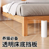 Under-Bed Blocker for Pets and Dust, Transparent Self-Adhesive Gap Barrier