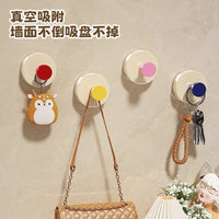Dopamine Suction Cup Hooks for Keys and Hats, Punch-Free Wall Mount Storage
