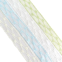 Embroidered Lace Mesh Ribbon for DIY Crafts, Hair Accessories, and Gift Wrapping