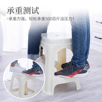 Thickened Plastic Stool for Home and Commercial Use, Dining Table Square Stool, Durable and Heavy-Duty