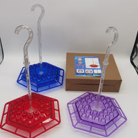 Hexagonal Hanging Hummingbird Feeder with Hook for Garden