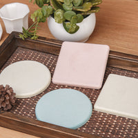 Diatomaceous Earth Coasters Absorbent Blank Round Square Felt Coaster Blanks