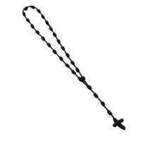 Vintage Cross Rosary Bracelet Hand-Woven Prayer Rope