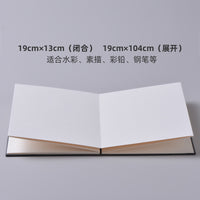 ZunJue Accordion Fold Watercolor Sketchbook, 300gsm Paper for Watercolor, Sketching, and Pen Drawing