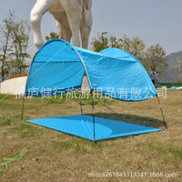 Beach Camping Tent with Integrated Ground Sheet for 5-8 People