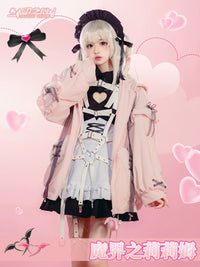 Lilim Cosplay Maid Dress with Scarf and Headwear