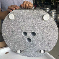 Outdoor Patio Umbrella Base with Stainless Steel Pole, Heavy Duty Water-Filled Cantilever Umbrella Stand for Market Umbrella