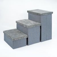 Foldable Pet Stairs for Dogs and Cats, Portable Pet Steps for High Beds and Sofas, Pet Storage Ladder