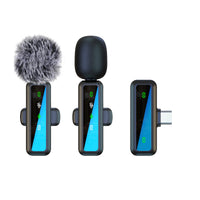 H63 Wireless Lavalier Microphone for Outdoor Live Streaming and Video Recording with Noise Reduction