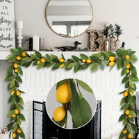 Artificial Lemon Garland with Fruit for Home Decor