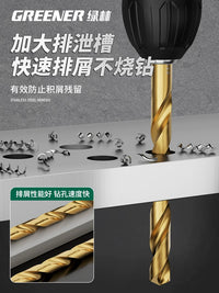 Greener Hex Shank Cobalt HSS Drill Bit Set for Stainless Steel and Metal Drilling