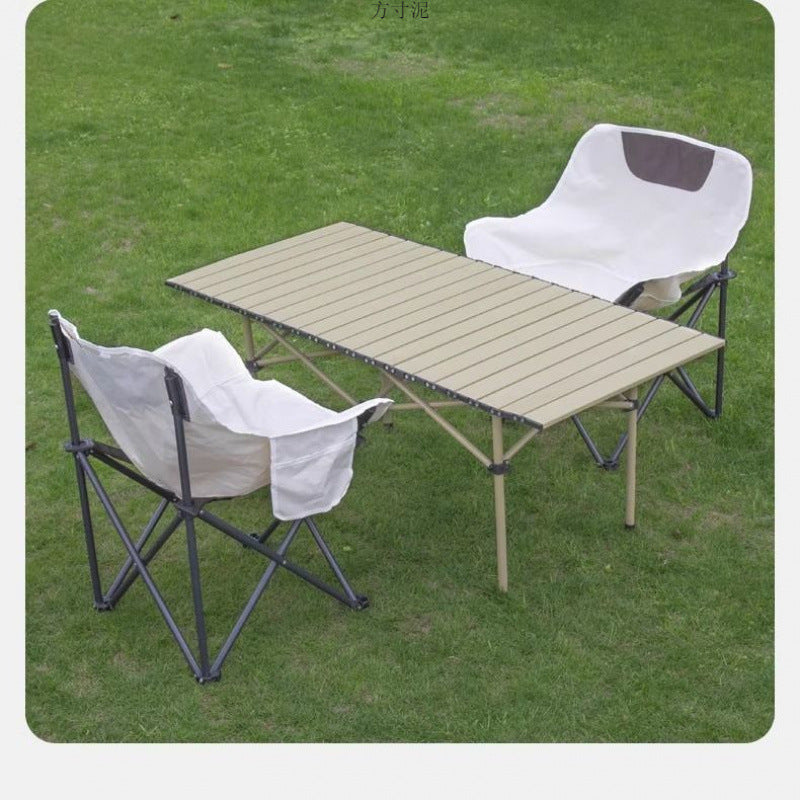 Portable Folding Camping Table with Storage Bag, Outdoor Picnic Dining Table