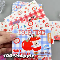 Cute Red Apple Message Cards, High Aesthetic Value Hard Card Student Birthday Commemorative Gift Postcards