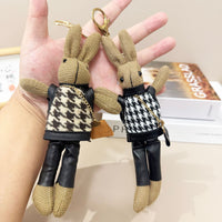 Cute INS Cartoon Rabbit Bear Doll Keychain for Bags, Accessories, and Decoration