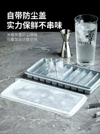 Silicone Ice Cube Tray with Lid for Whiskey Cocktails and Drinks, Large Long-Lasting Ice Molds