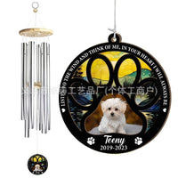 Classic European-Style Wooden Metal Wind Chime for Home Decor