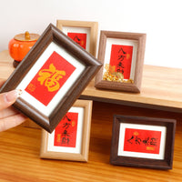 Creative Mini Instant Camera Wooden Photo Frame Desktop Ornament Calligraphy Art Decor