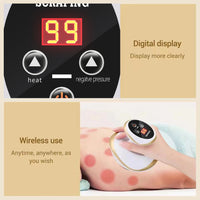 Electric Cupping and Guasha Massager with Heat Therapy and Vacuum Pressure for Home Use