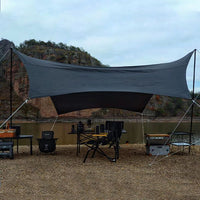 Oxford Cloth Outdoor Camping Tarp Tent Sunshade Rainproof UV Protection