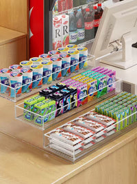 Tiered Countertop Display Rack for Snacks and Small Items