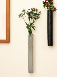 Ceramic Wall-Mounted Vase for Living Room Decor, Japanese Style Plant Holder
