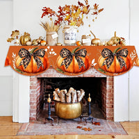 Thanksgiving Pumpkin Linen Placemat Table Runner Heat Insulation Mat
