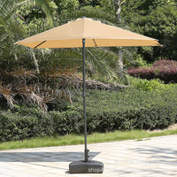 Outdoor Half Parasol for Patio Balcony Commercial Use, UV Protection Rainproof Side Umbrella