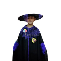 New Halloween Kids Witch Cape Costume Set for Cosplay Stage Performance