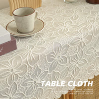 American Style Lace Dustproof Table Runner for Dining Table TV Cabinet Coffee Table