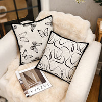 Luxury Embroidered Throw Pillow Cover for Sofa and Bed