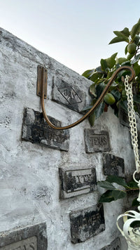 Heavy Duty Cast Iron Wall Hook for Hanging Lanterns, Wind Chimes, and Planters